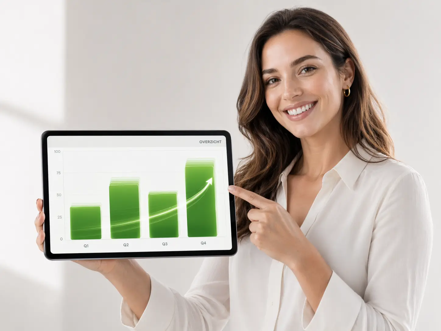 EForecast overzicht op een tablet